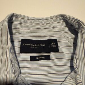 Abercrombie & Fitch Light Blue Striped Shirt